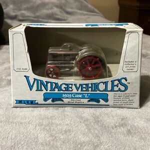 Case 1929 Model L Tractor 1:43 Ertl Toy #2554 Vintage Vehicles 1988 Die Cast NIB